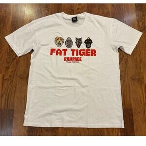Fat Tiger Workshop x Rampage “Full Force” Graphic T-Shirt – Men’s XXL – White